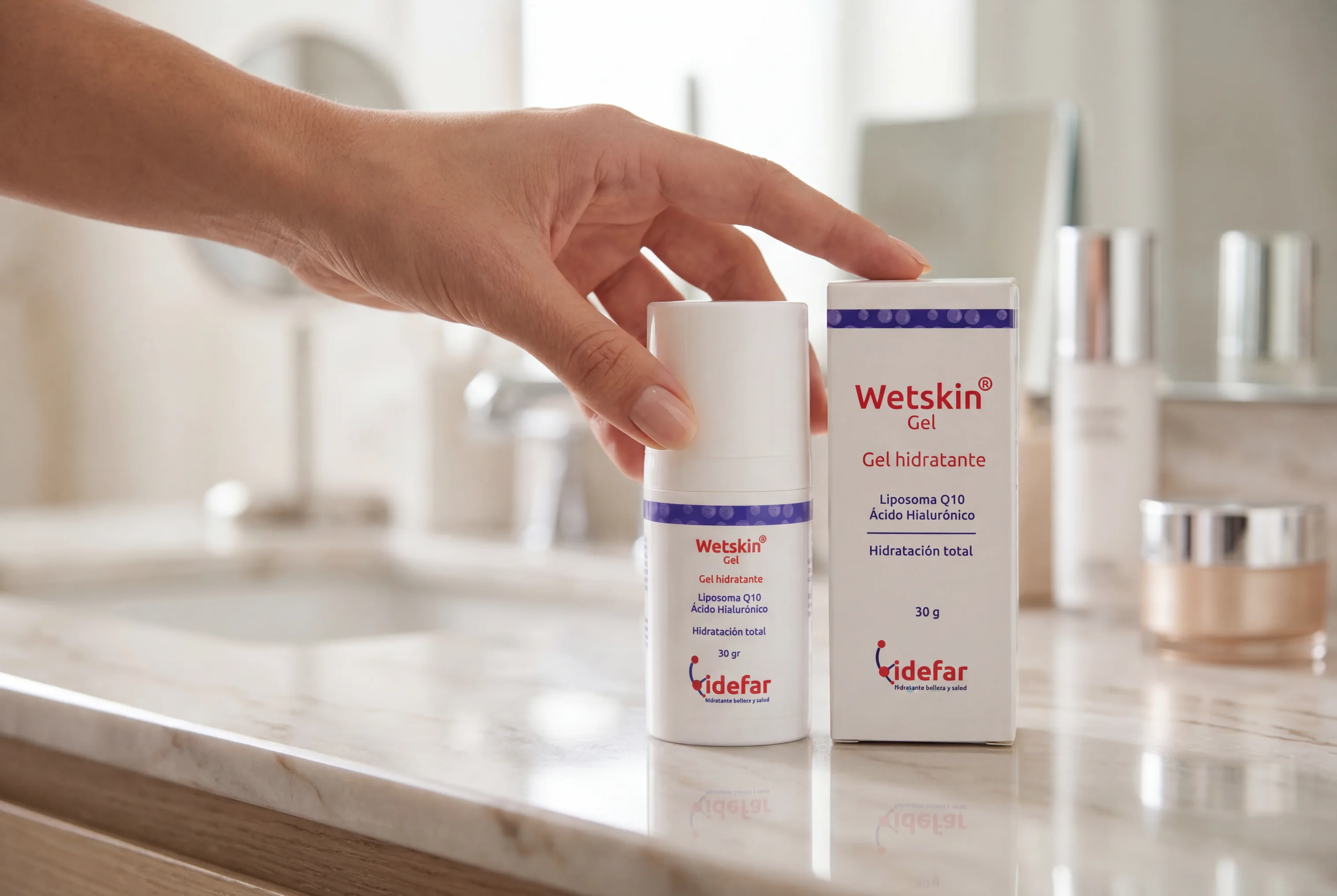 Wetskin Gel — textura gel transparente